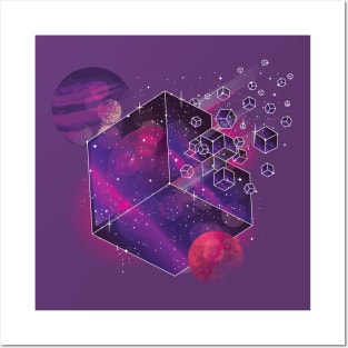 Cube Space T-shirt Posters and Art